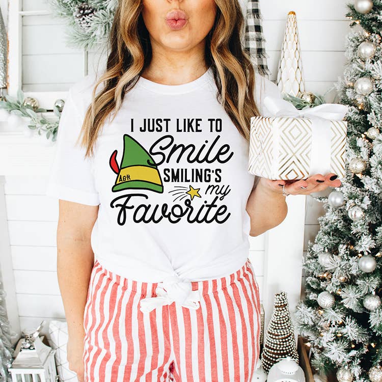 Smiling's My Favorite Tee Shirt - SALE