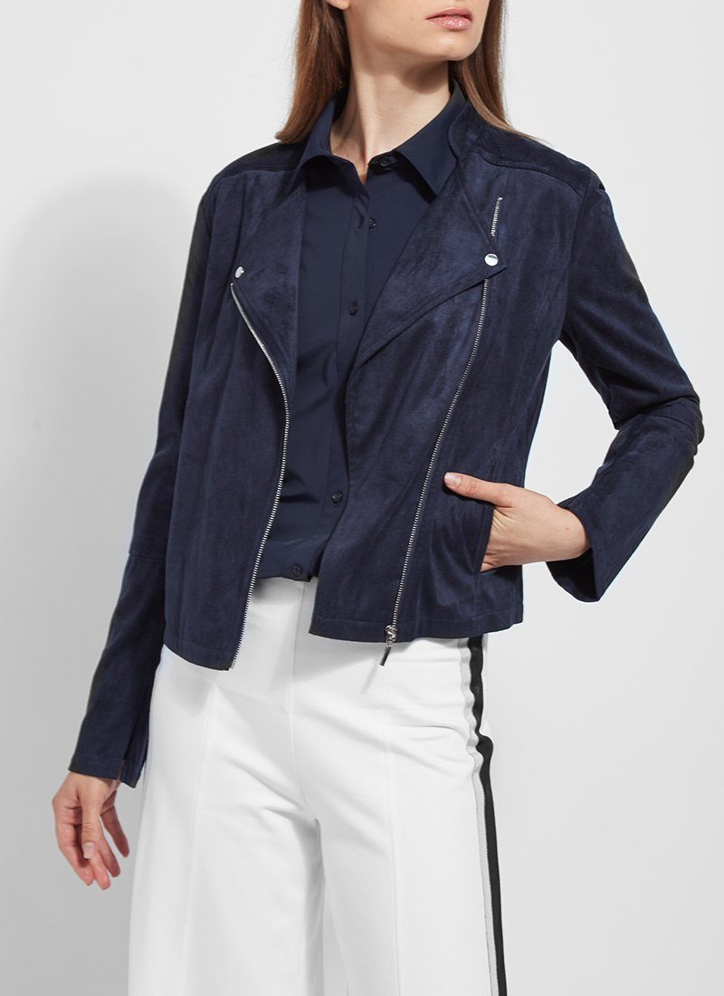 Suede Jacket - True Navy