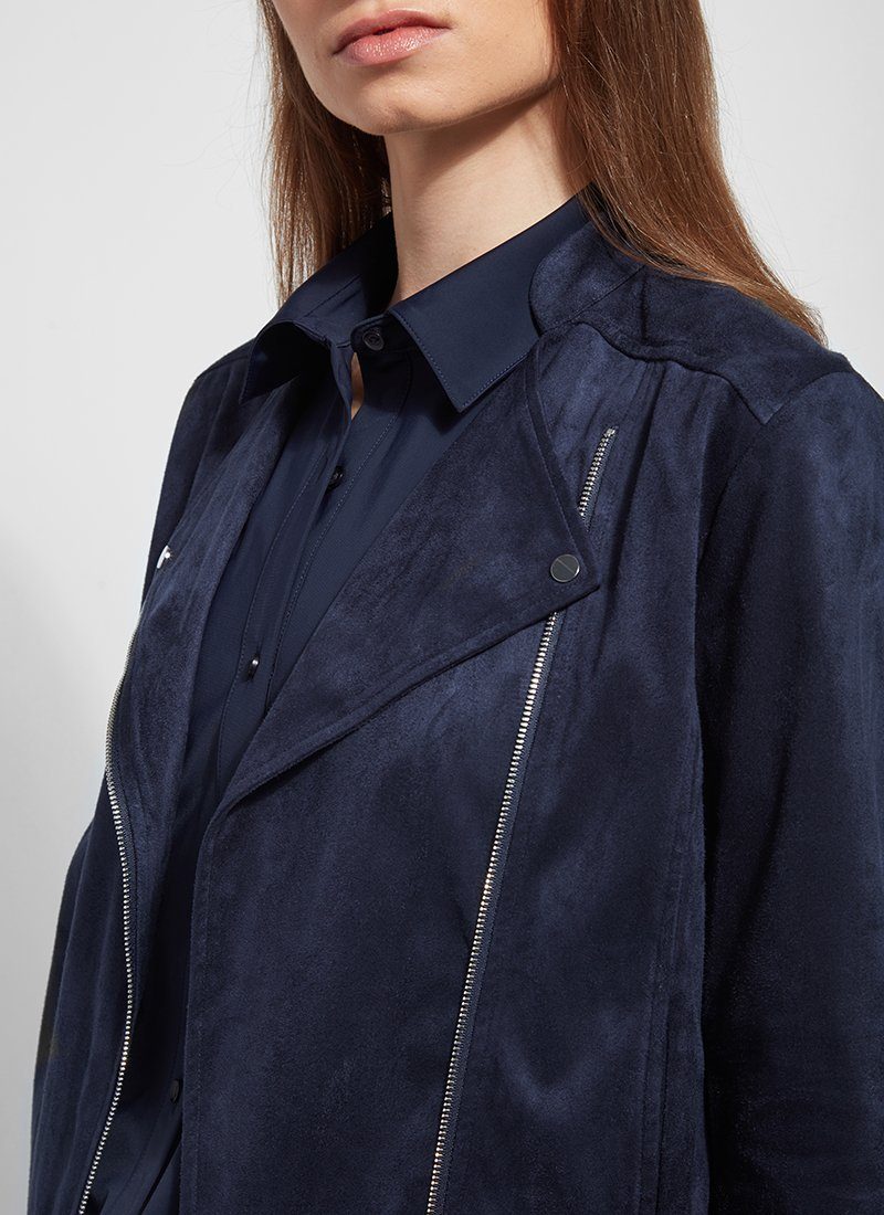 Suede Jacket - True Navy
