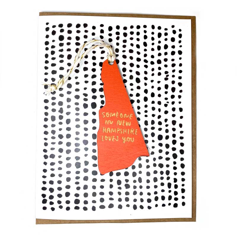 Someone in New Hampshire Loves You Ornament w/Card