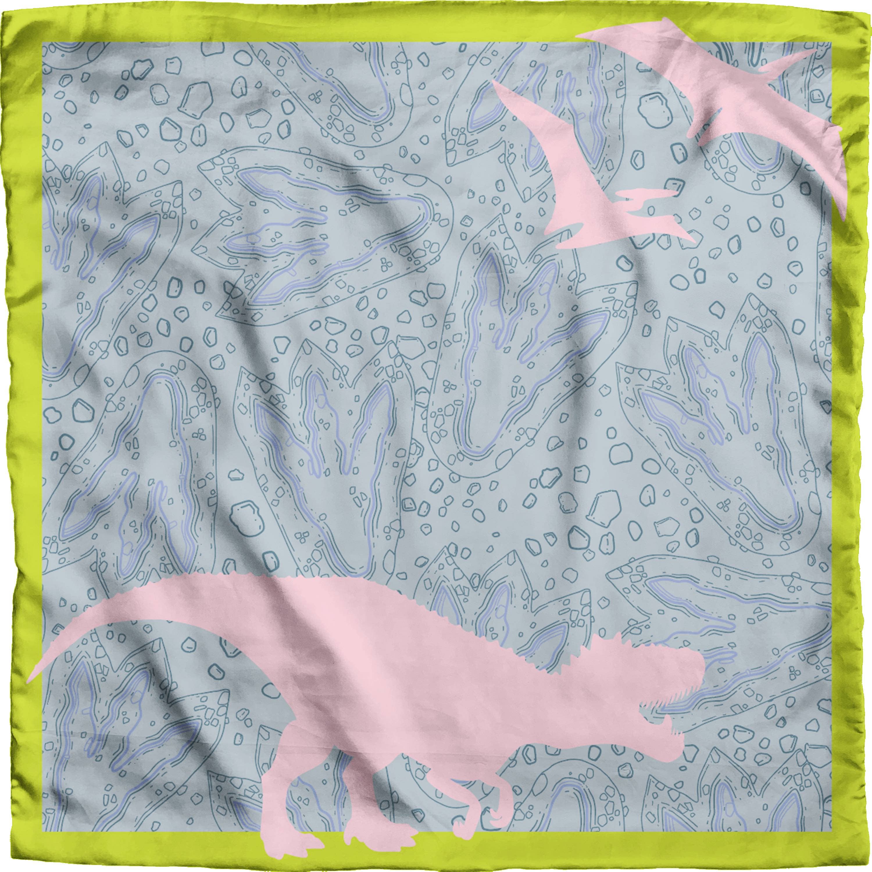 Narrative Material - Pink Dino Bandana