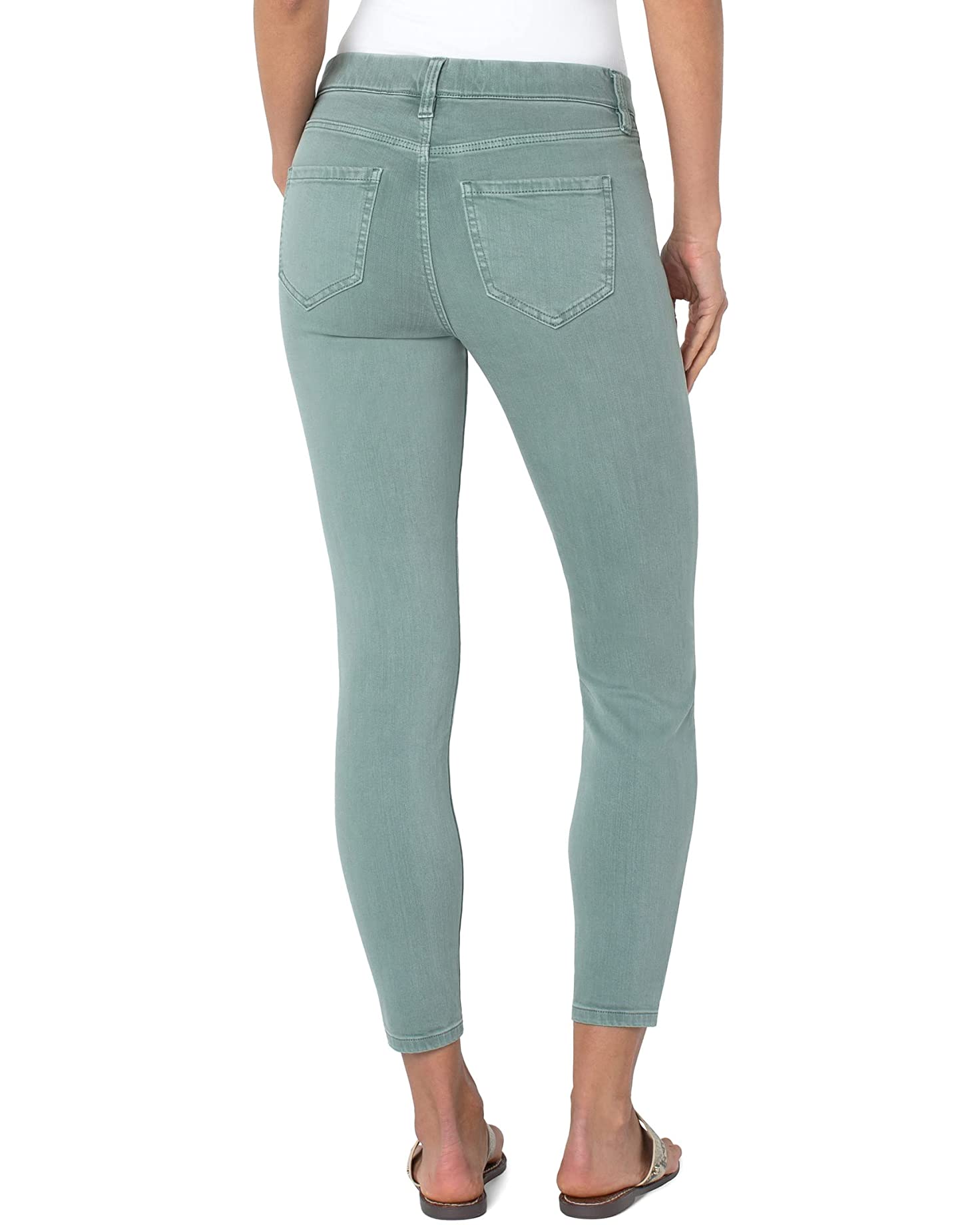 Gia Glider Ankle Skinny - Seafoam