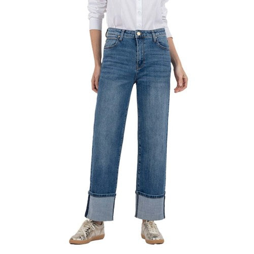 Sienna High Rise Wide Leg - Alert W/Dk Base Wash