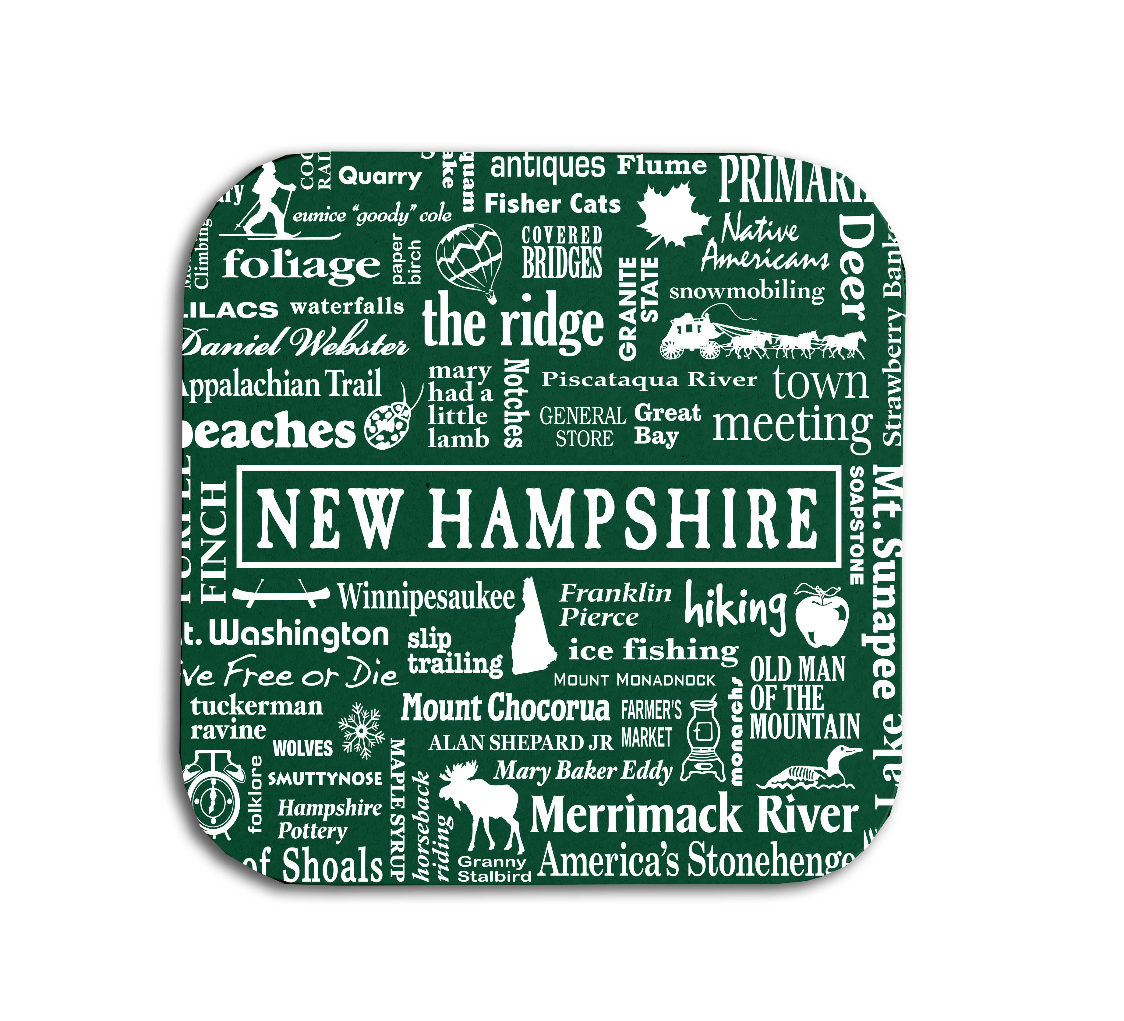 New Hampshire Destination Coaster - Where Life Takes You