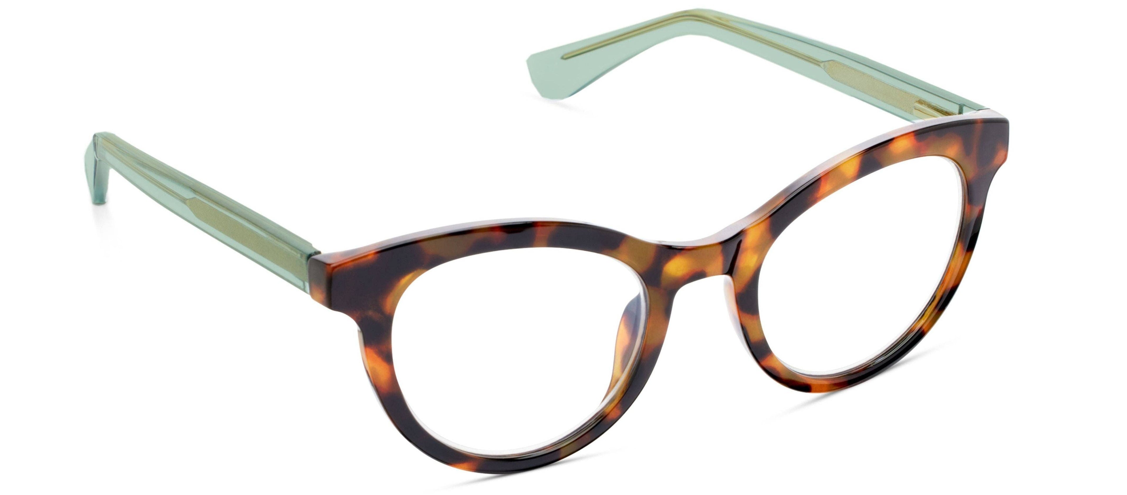 Tribeca (Blue Light): Tortoise/Green / Reading / 1.75