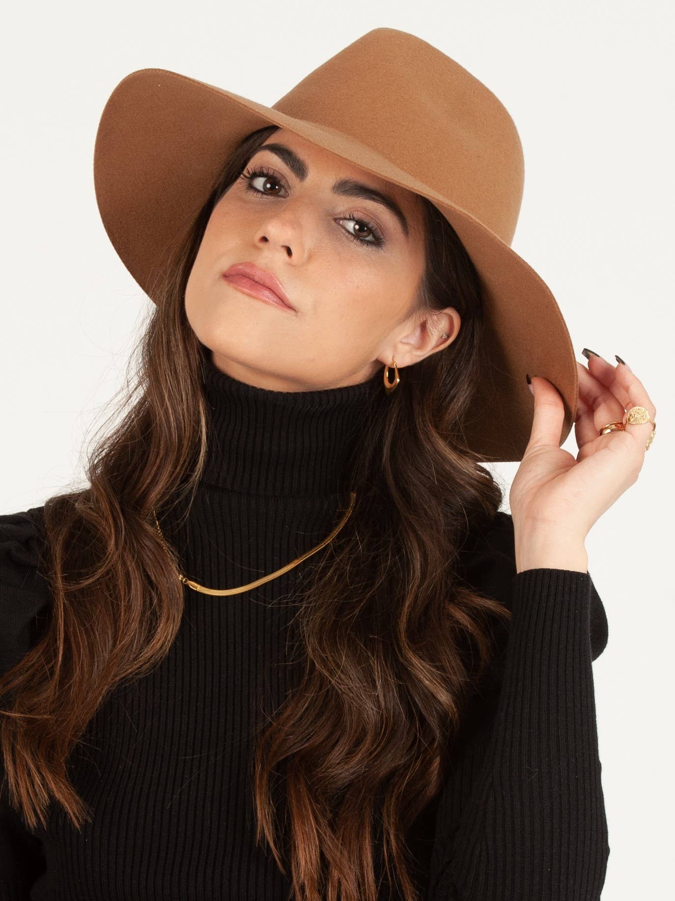 Versaille Wool Fedora - BROWN