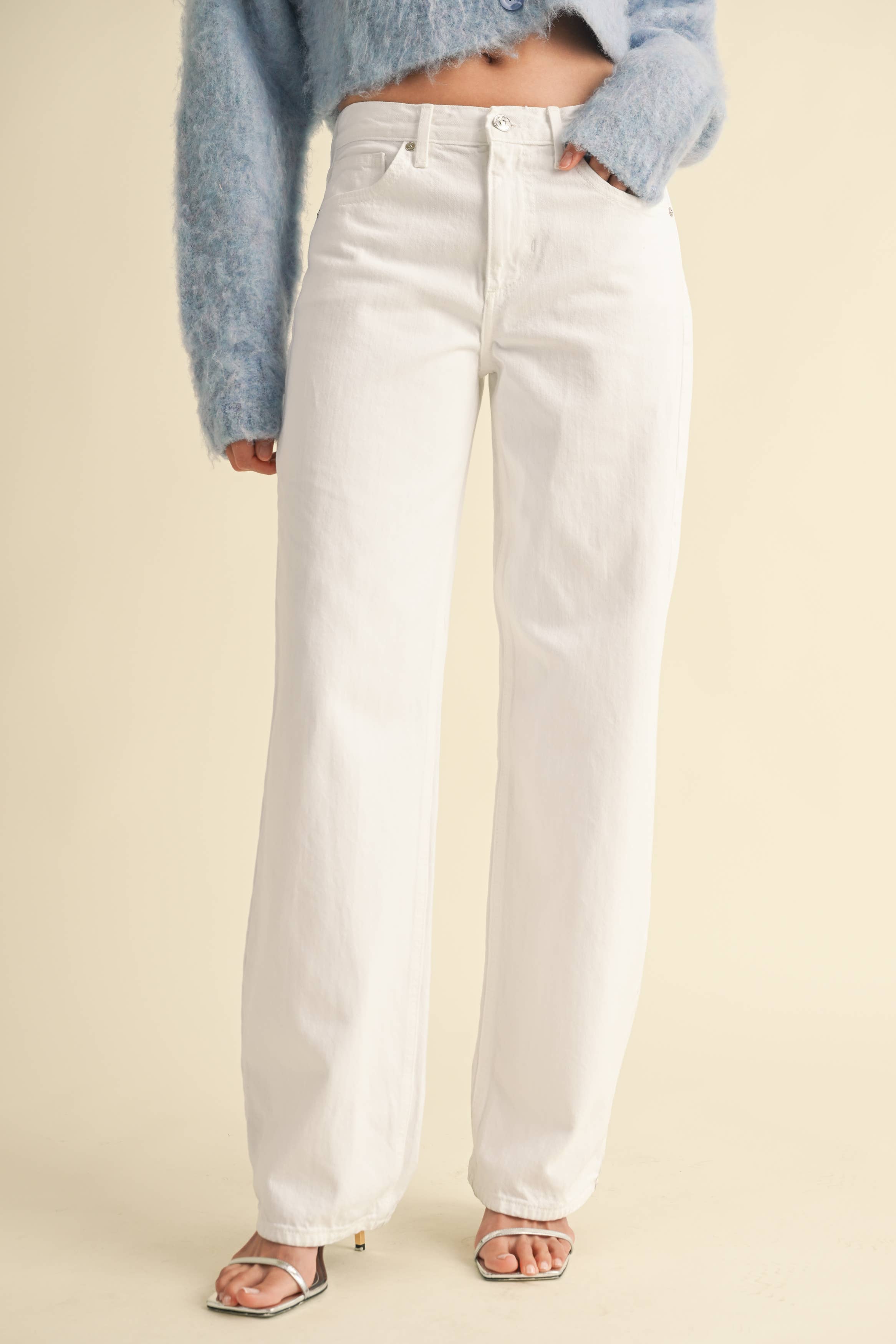 Relaxed Straight Leg - Optic White - SALE