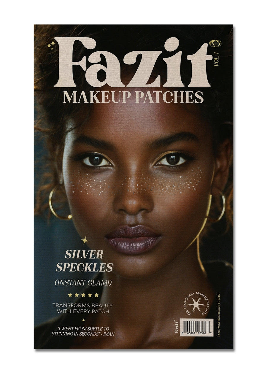 Silver Stardust Speckles Makeup Patches 6 pack