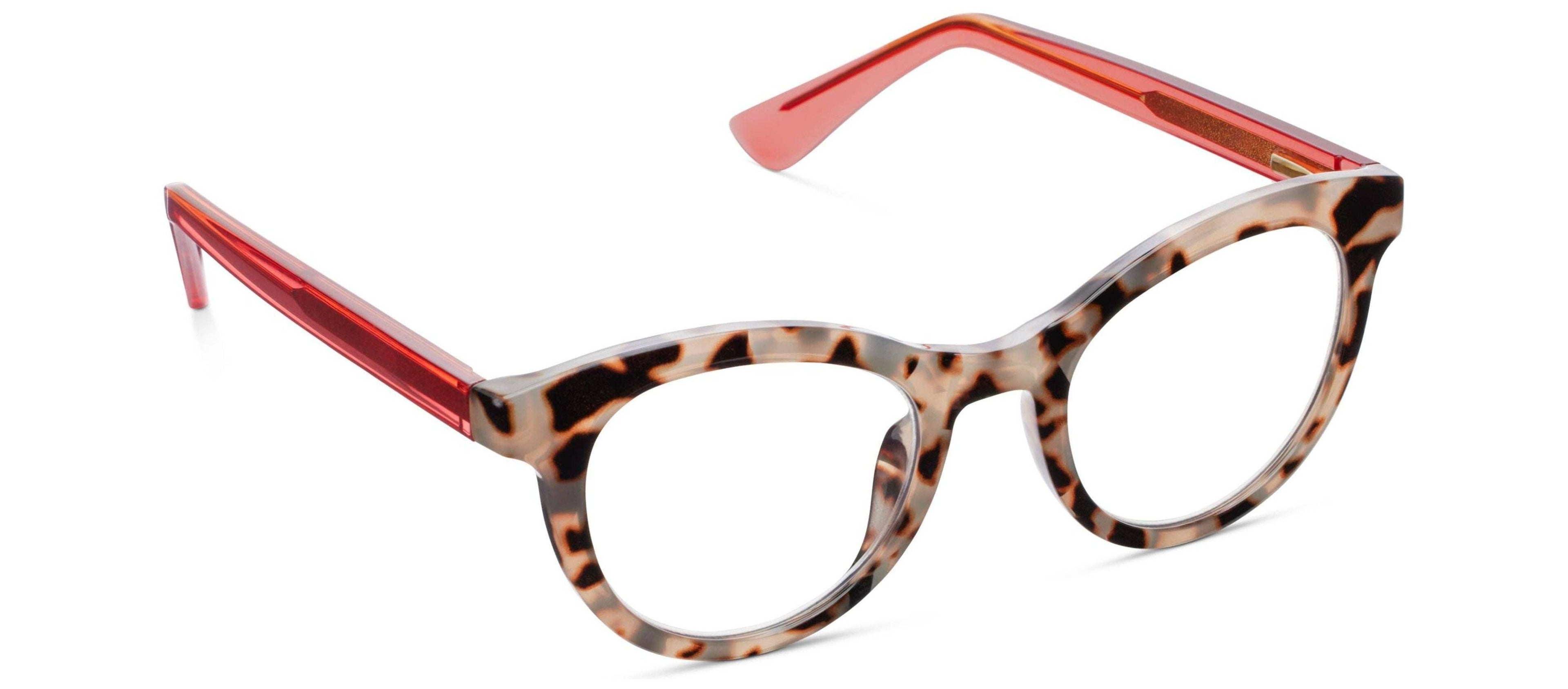 Tribeca (Blue Light): Gray Tortoise/Coral / Reading / 1.50