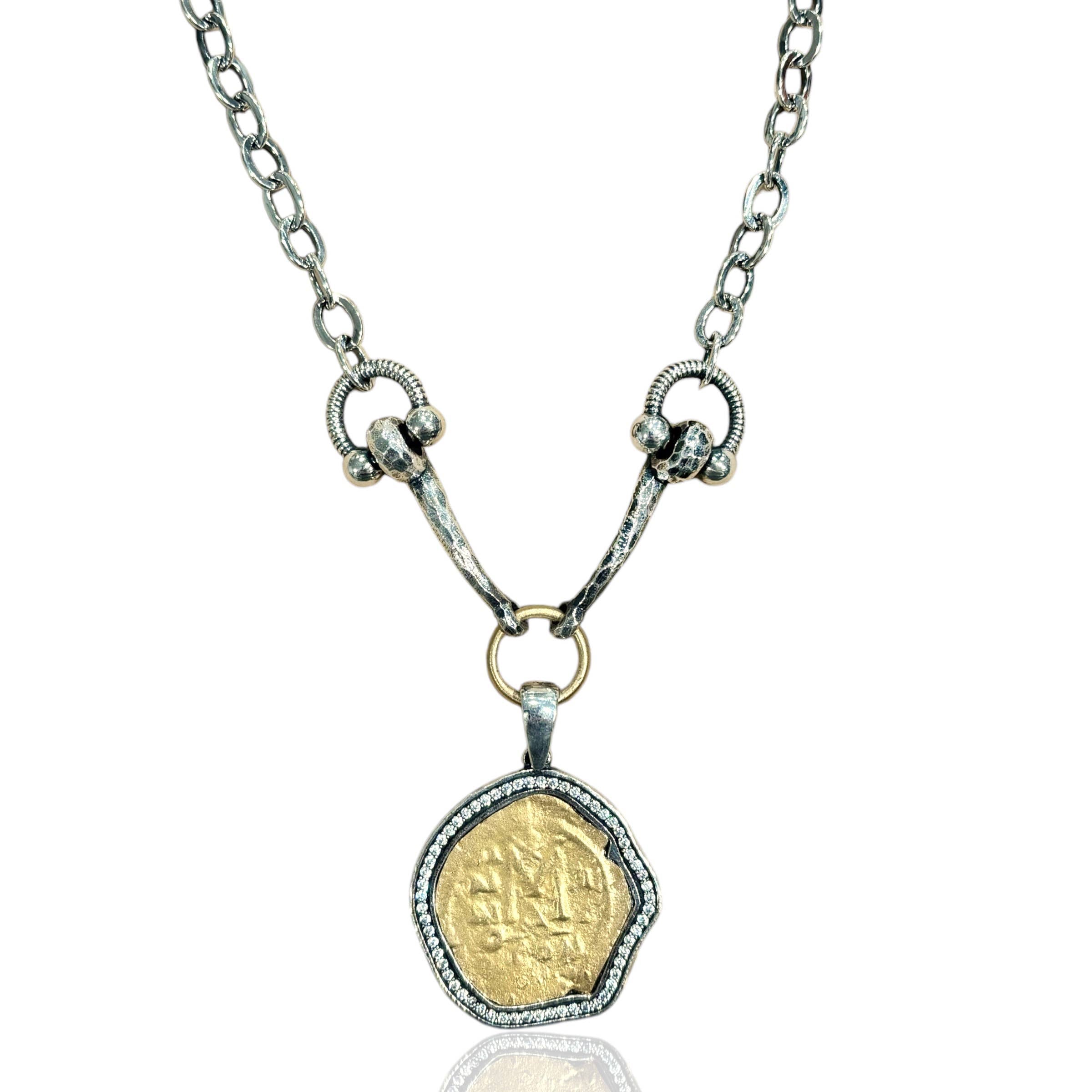 Vintage Silver Molat Horsebit Necklace
