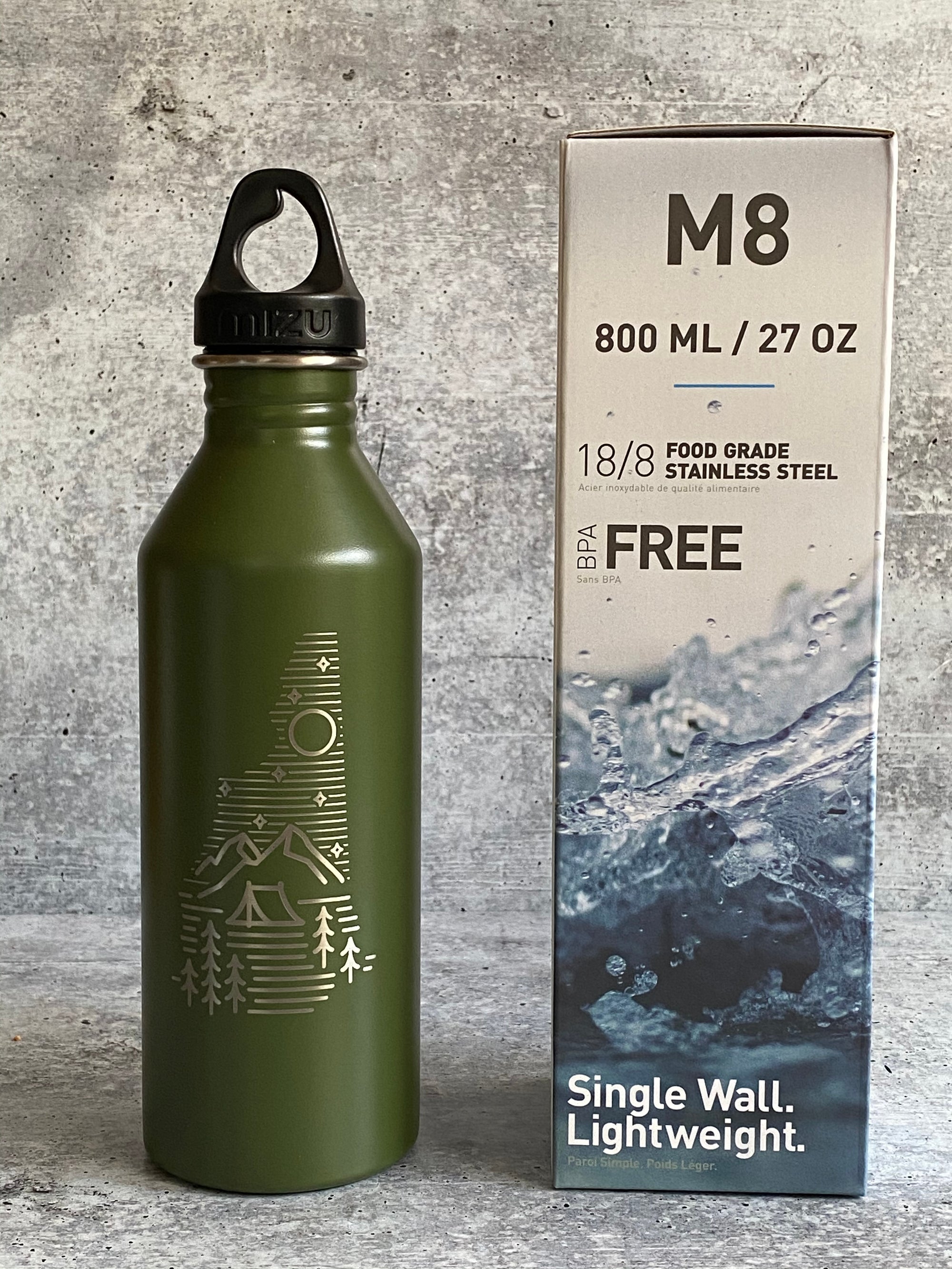 NH Camping Logo Water Bottle