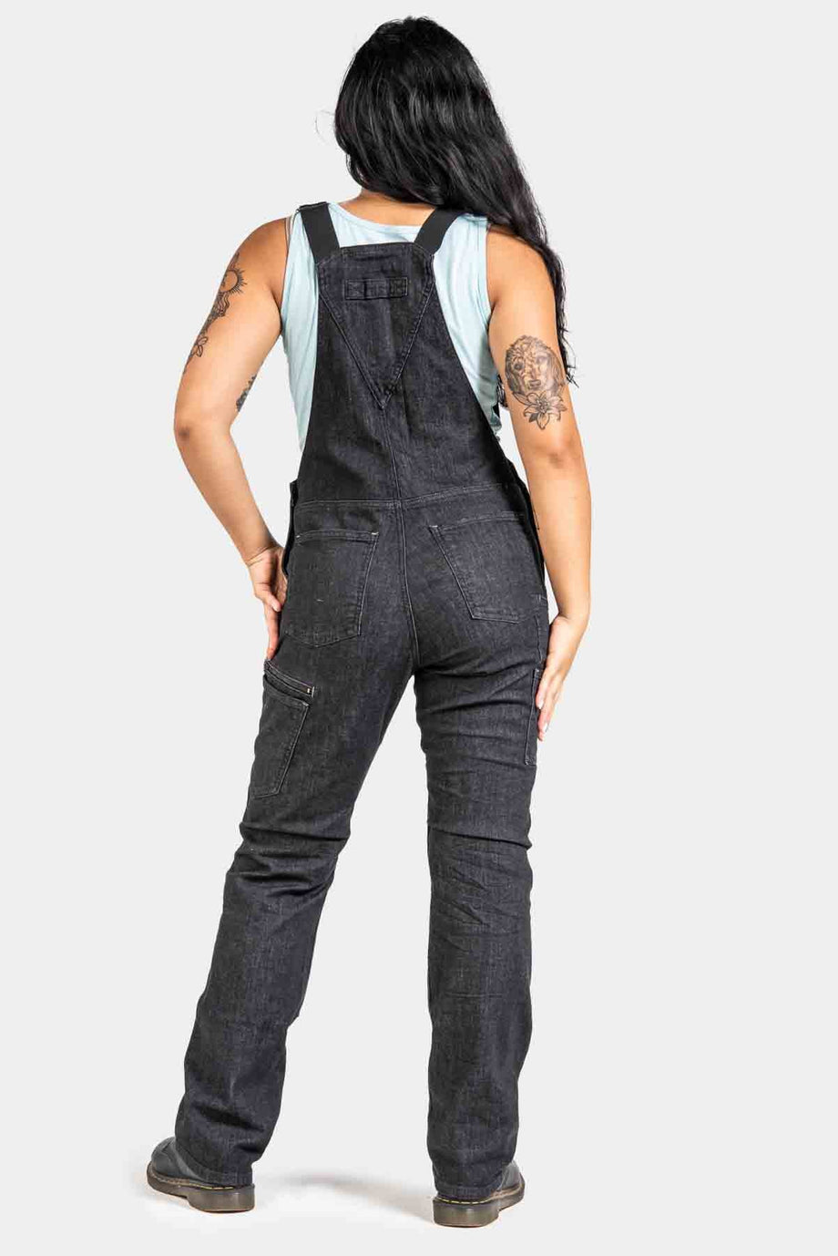 Freshly Overalls - Heathered Black Denim
