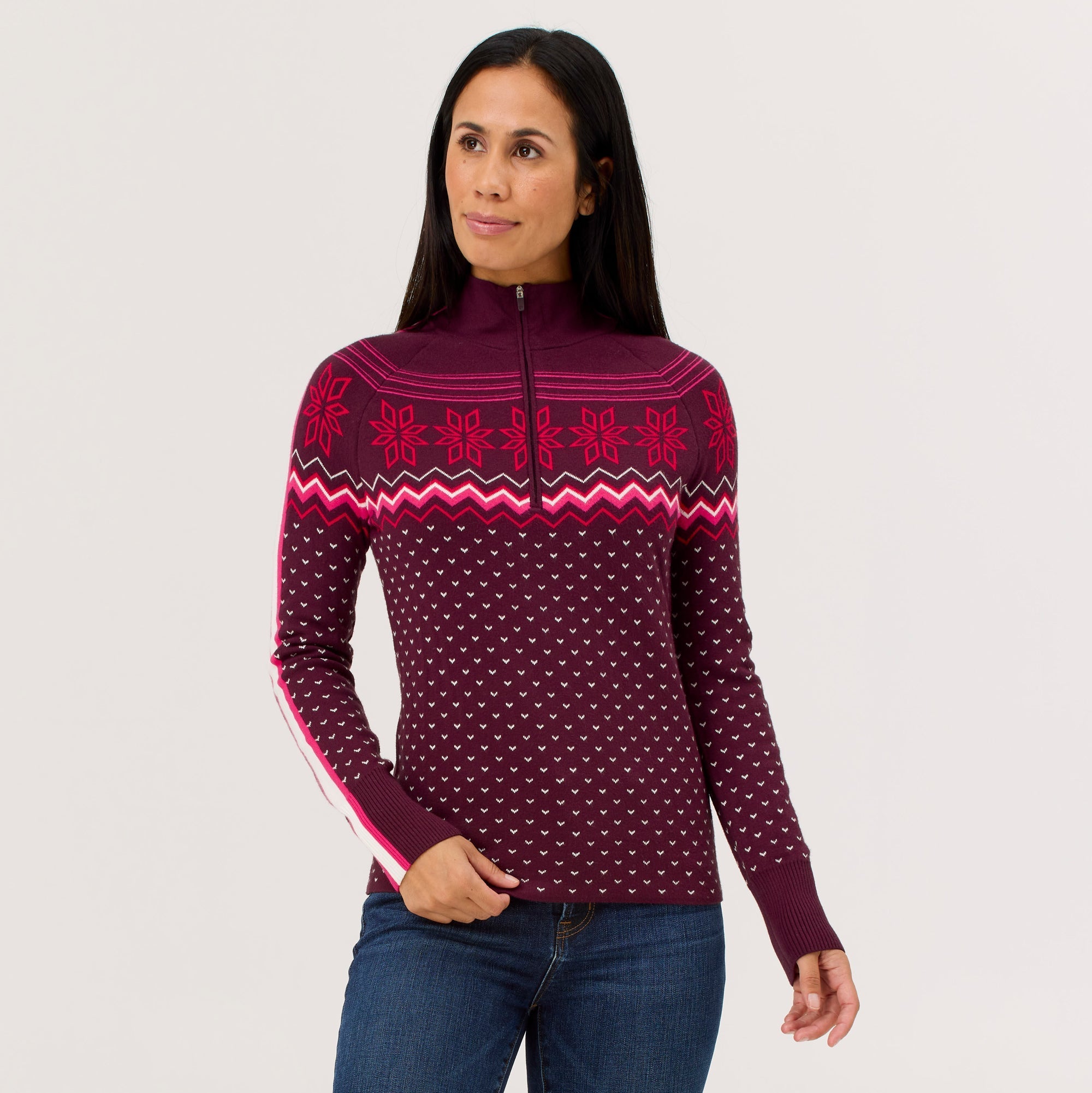 Snowhut Zip Neck Sweater - Bing