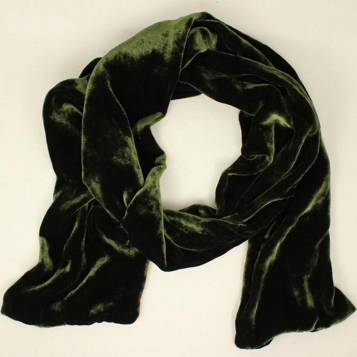 Silk Velvet Oblong Scarf