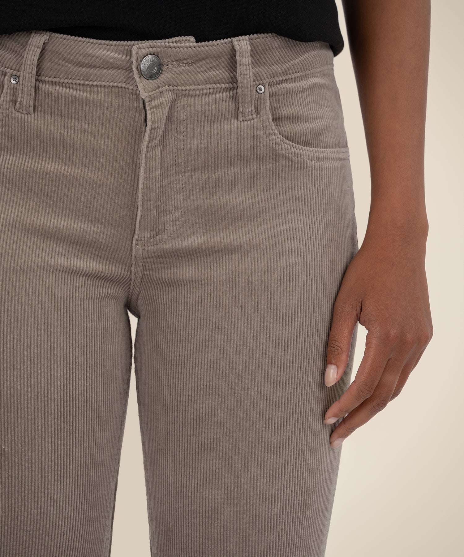 Kelsey Corduroy Ankle Flare - Rosemary