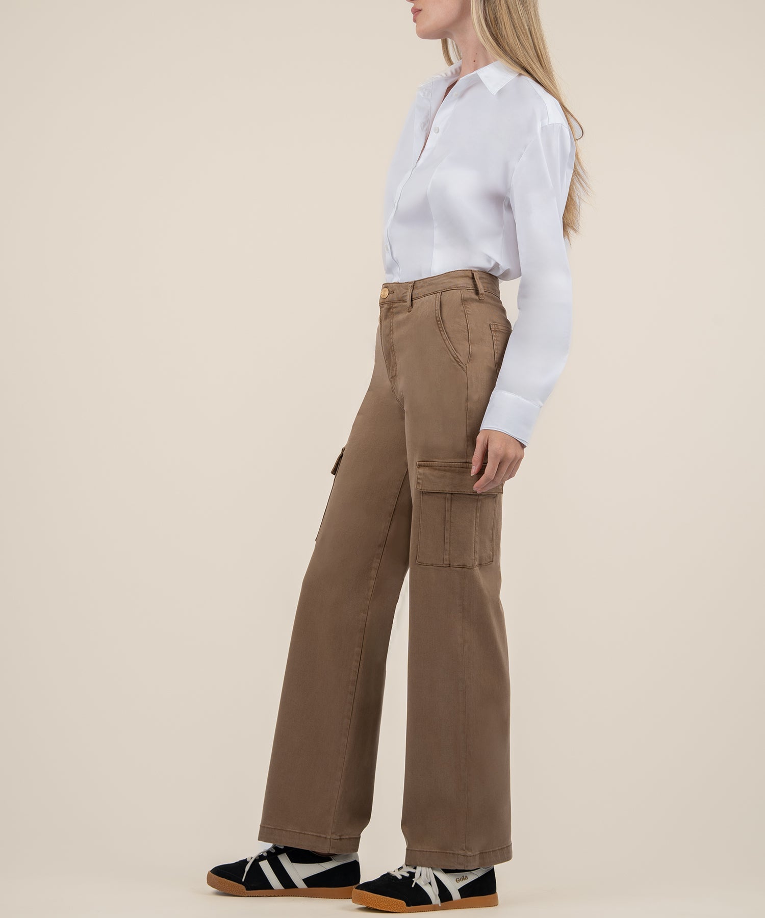 Miller High Rise Wide Leg Pants - Camel