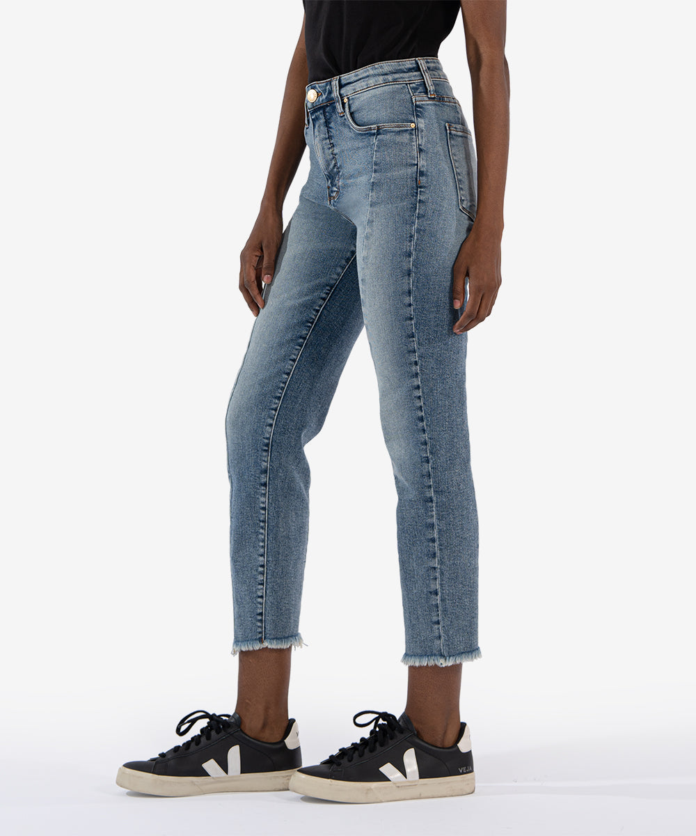 Rachael High Rise Fab Ab Ankle Straight Leg - Heavenly - SALE