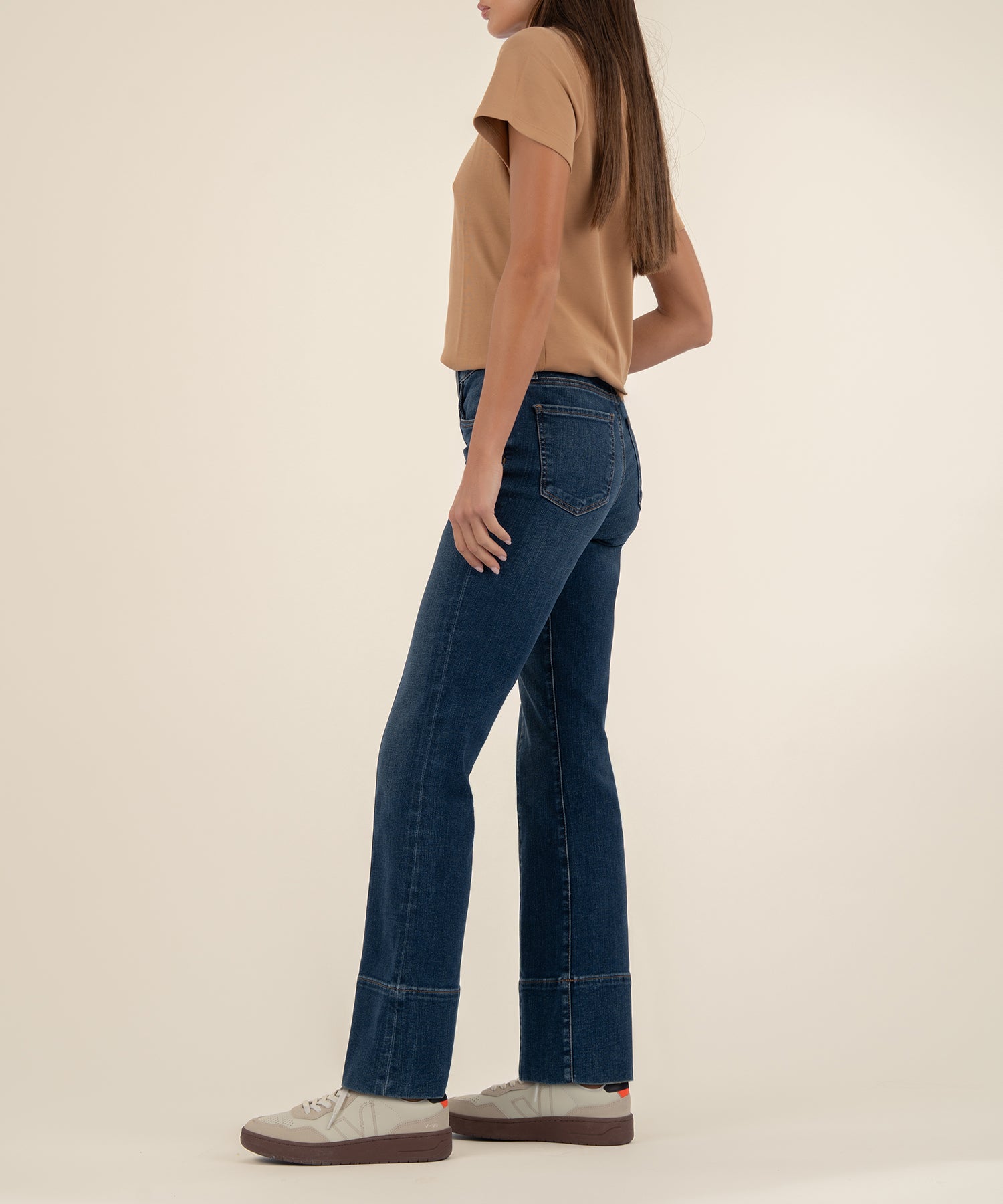 Kelsey High Rise Ankle Wide Leg - Envision W/Dk Base Wash