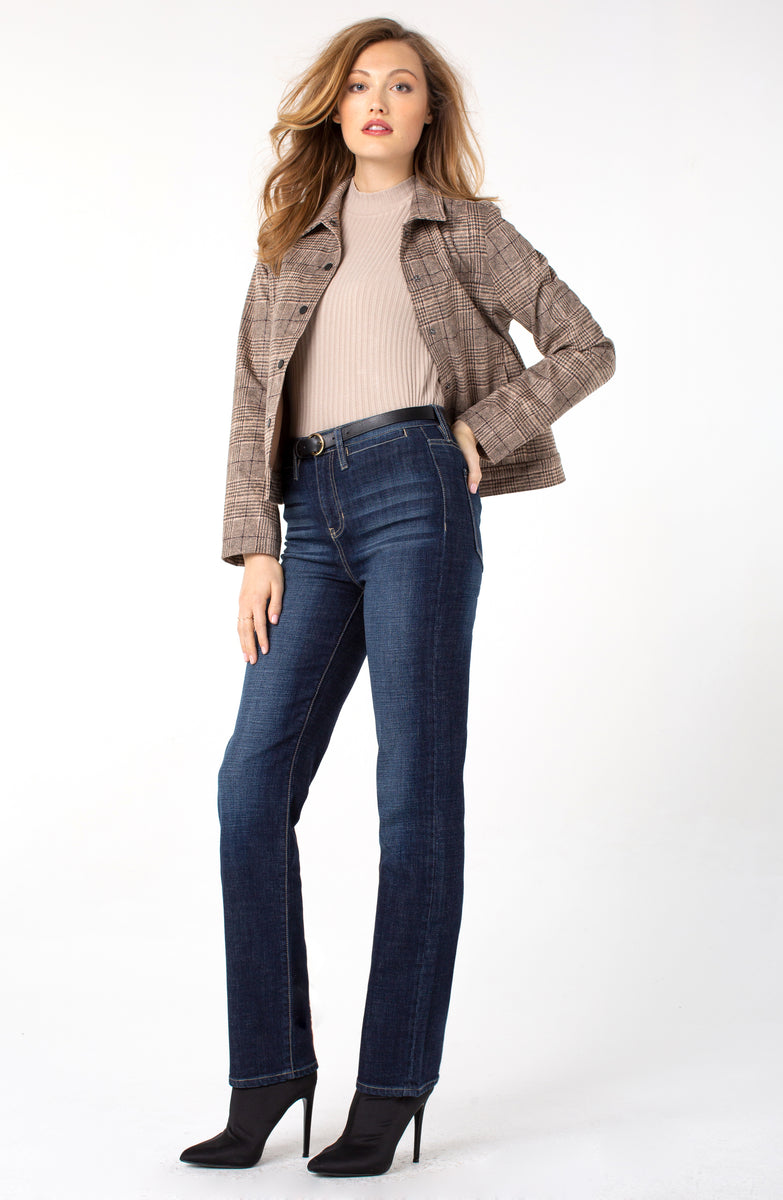 Kennedy Hi-Rise Straight Jean - Castle Wash