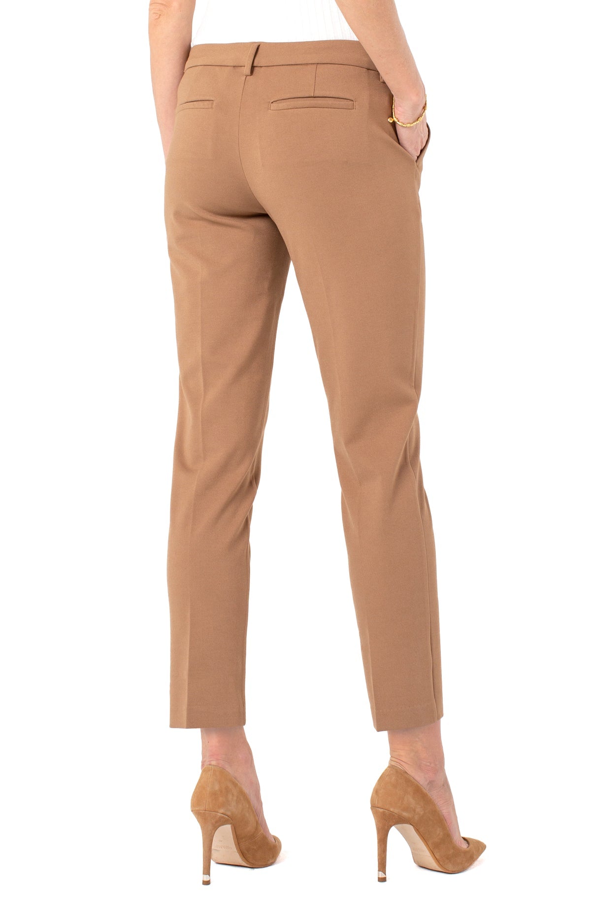 Kelsey Knit Trouser Super Stretch Ponte - Maple