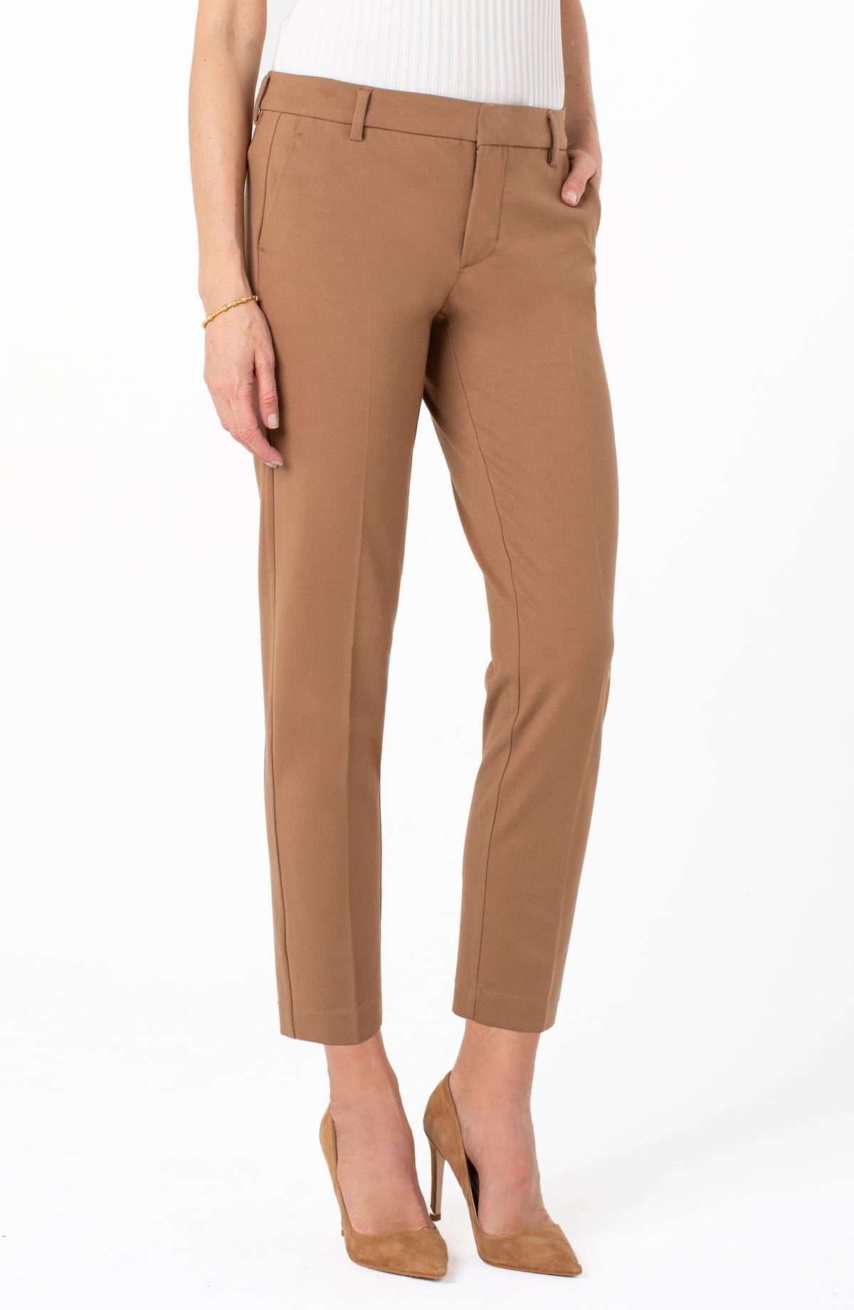Kelsey Knit Trouser Super Stretch Ponte - Maple