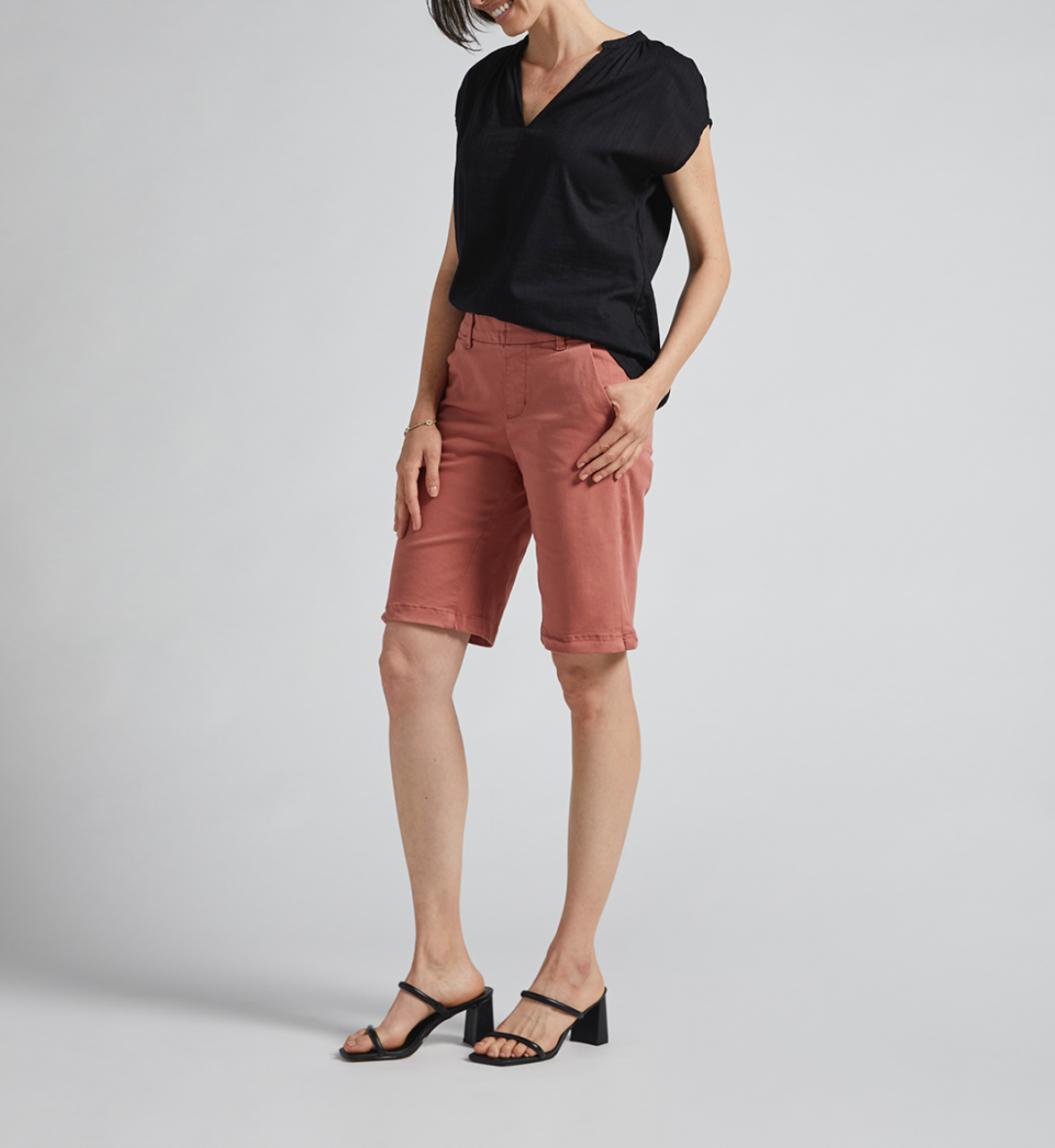 Maddie Mid Rise Bermuda Pull-On Short - SALE