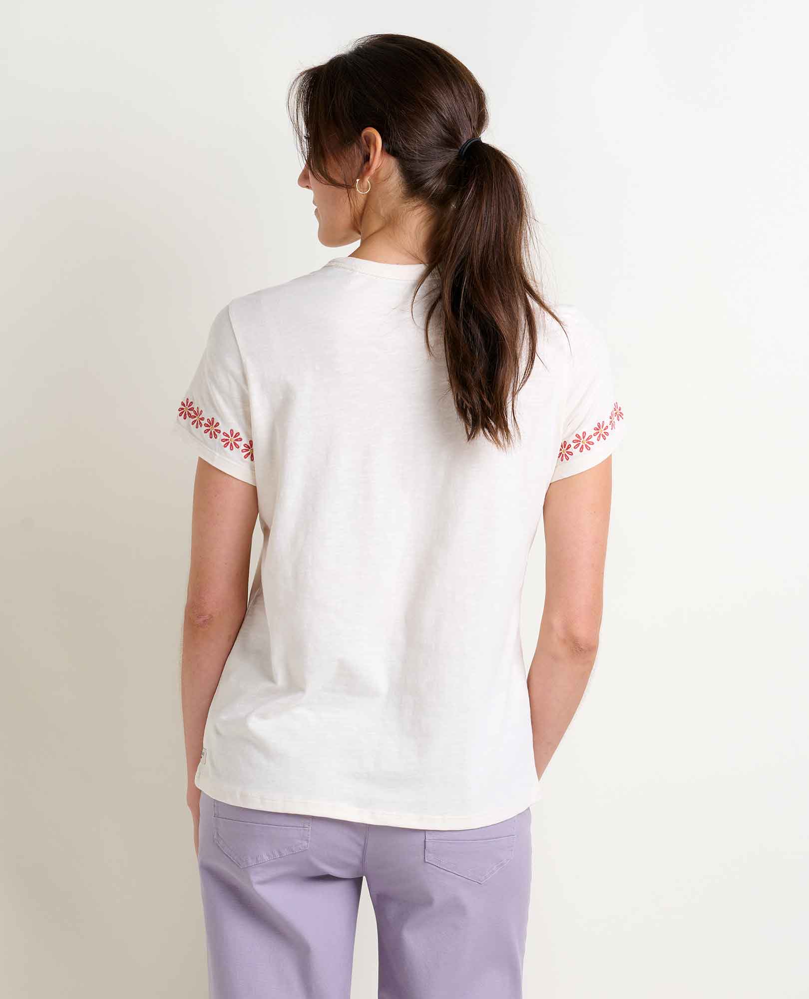 Women's Primo SS Crew Embroidered