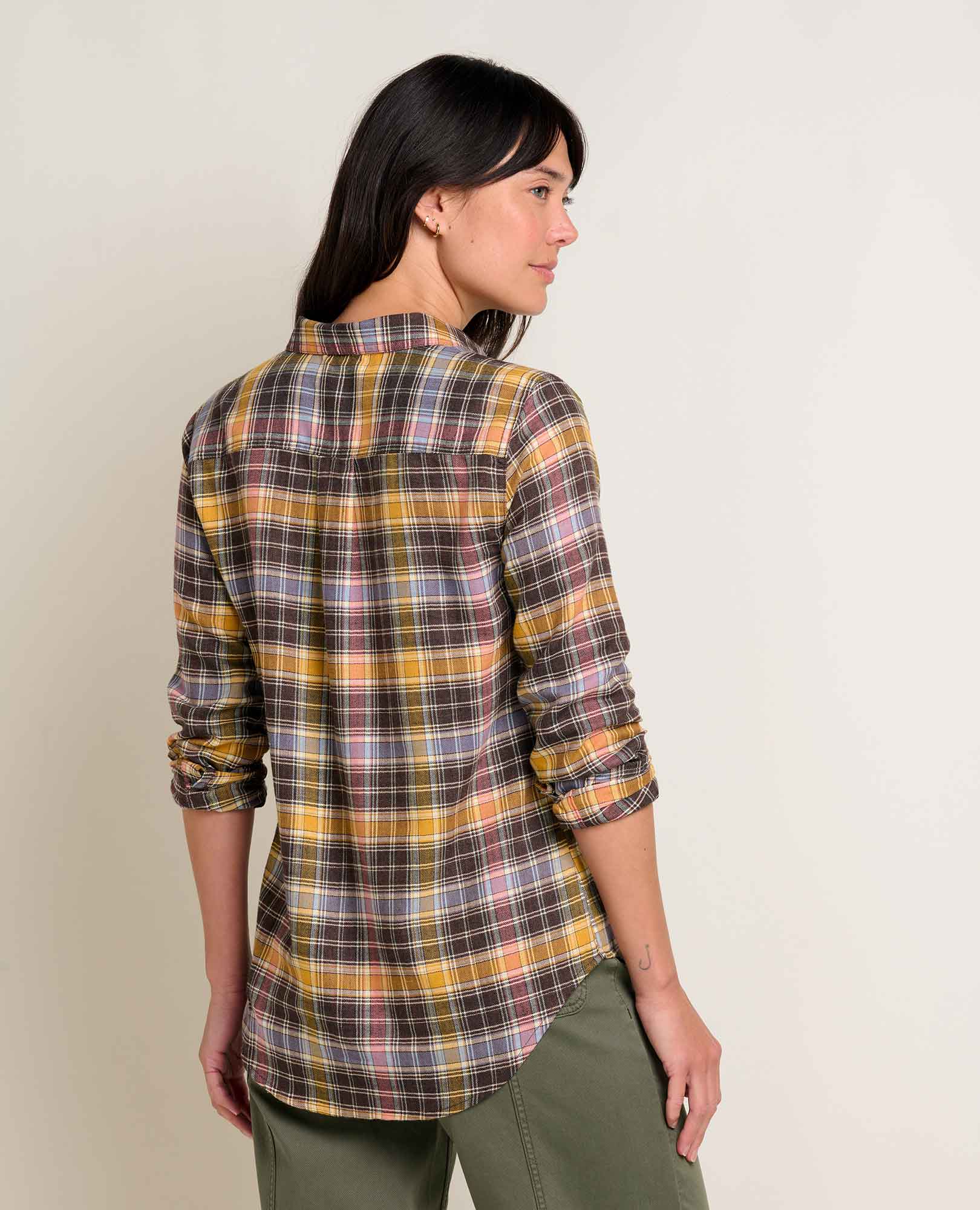 Re-Form Flannel Long Sleeve Shirt - Chestnut Check