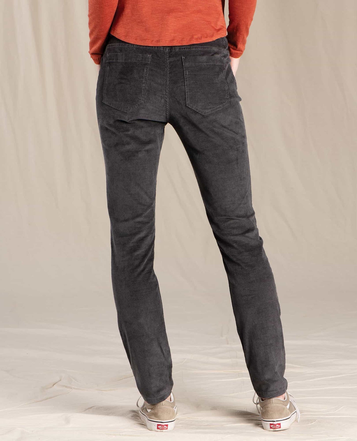 Karuna Cord 5-Pocket Skinny Pant - Soot - SALE