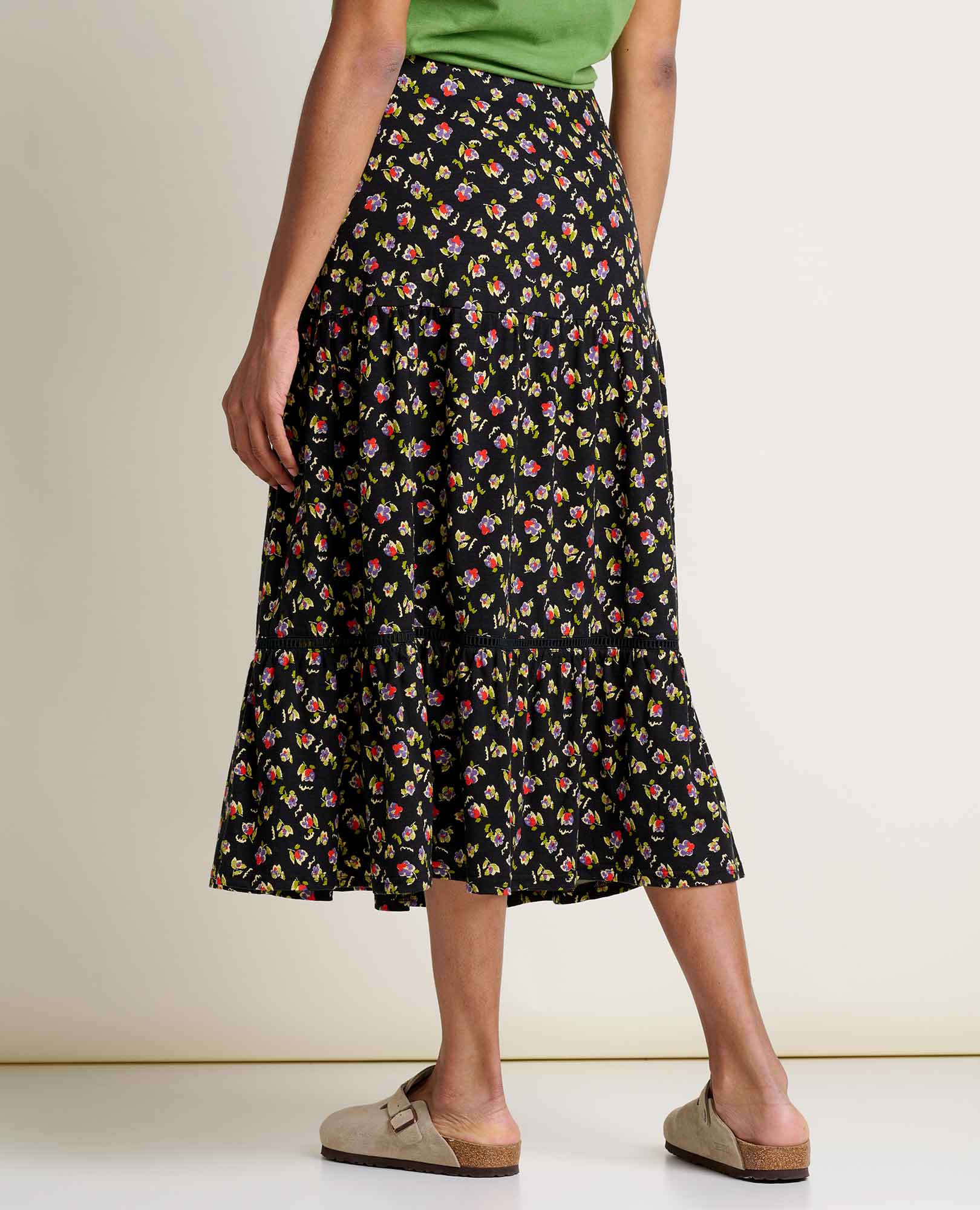 Marigold Tiered Midi Skirt