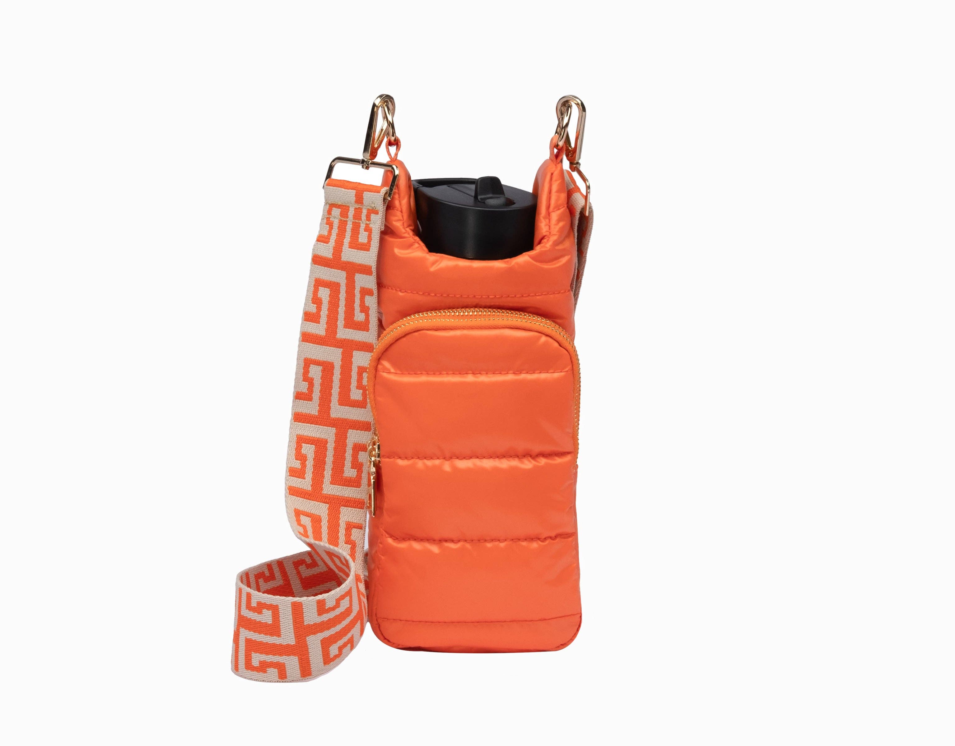 HydroBag® - Clementine Orange Matte with Orange and Tan woven strap