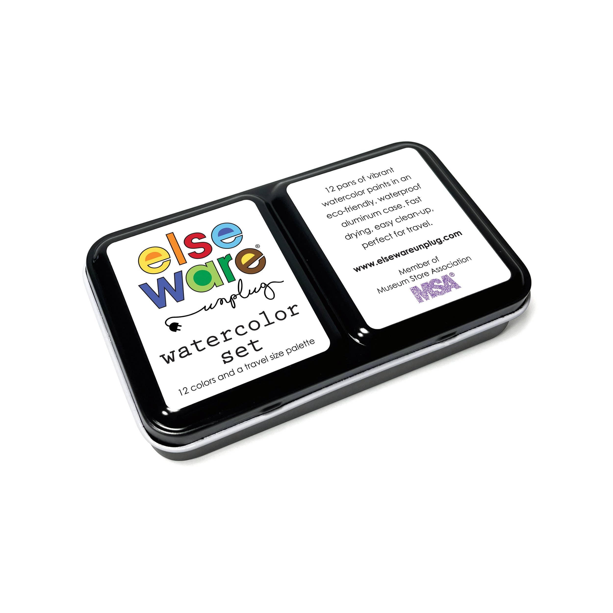 Watercolor Set - Travel-Friendly Metal Palette