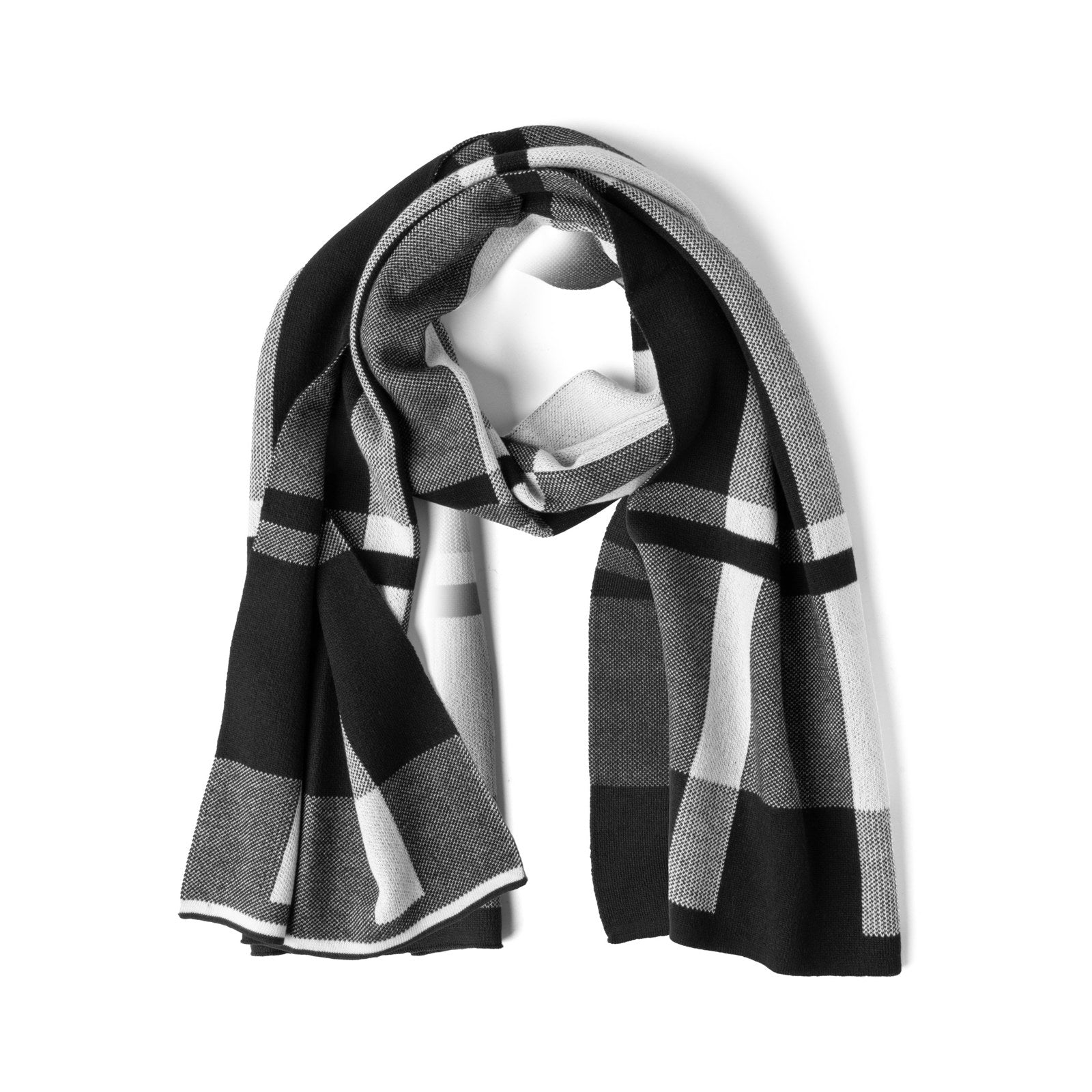 Gentleman's Plaid Knit Scarf