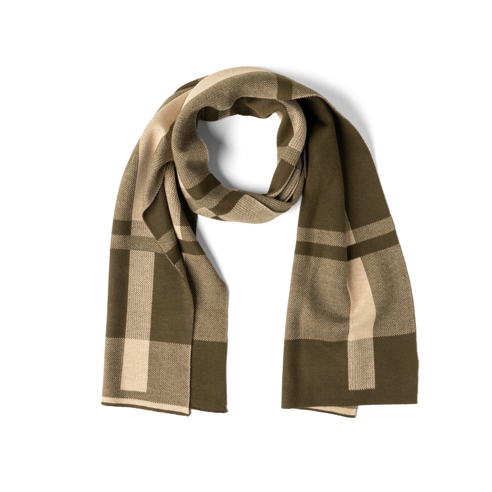 Gentleman's Plaid Knit Scarf