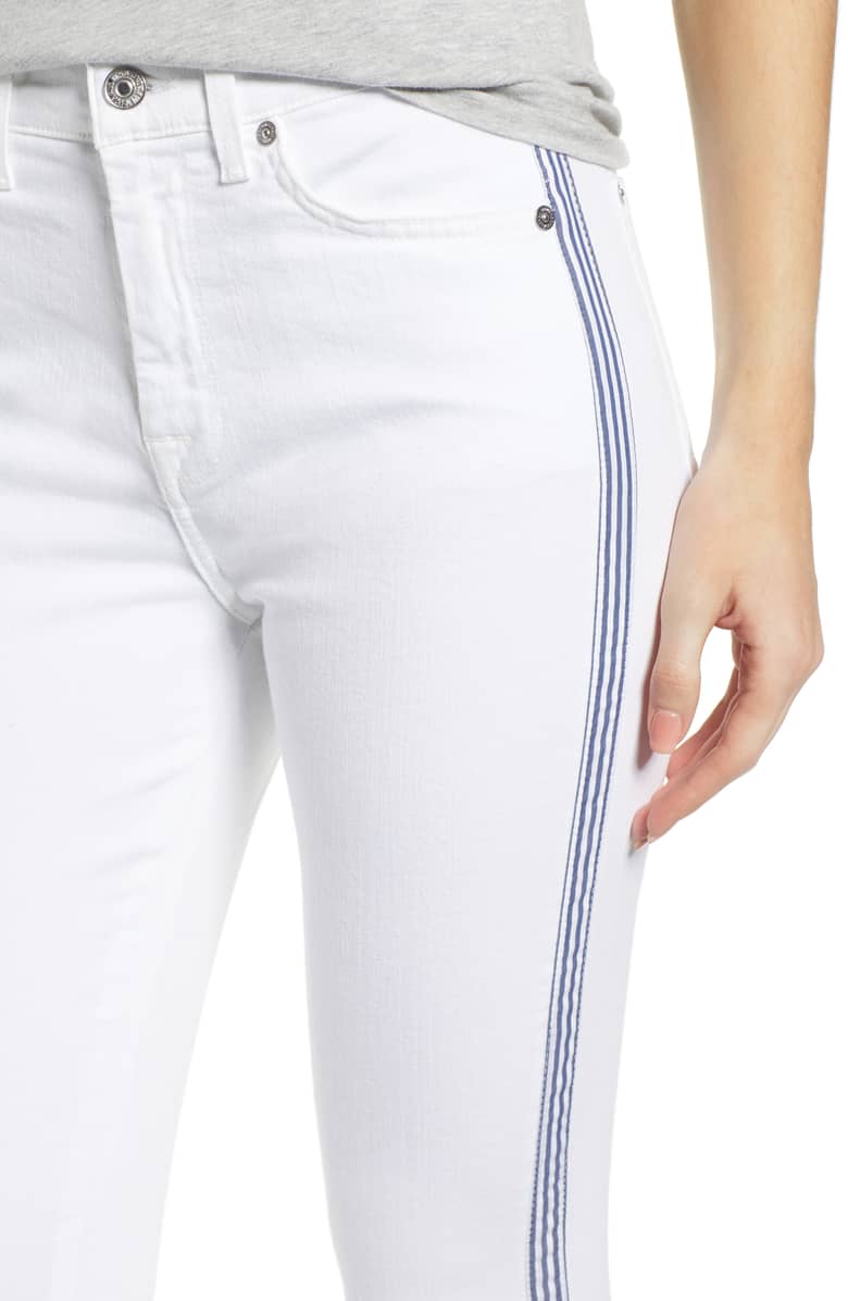 Side Stripe High Waist Ankle Skinny - FINAL SALE
