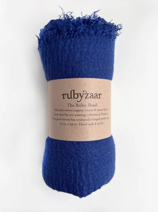 Boho Scarf - Royal Blue