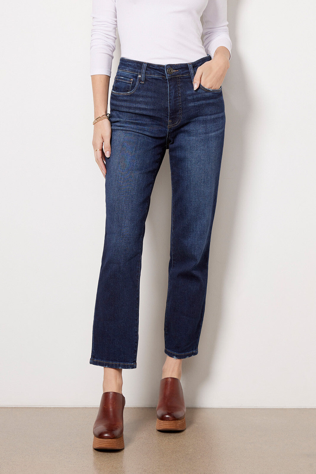 Reese High Rise Fab Ab Ankle Straight Regular Hem - SALE