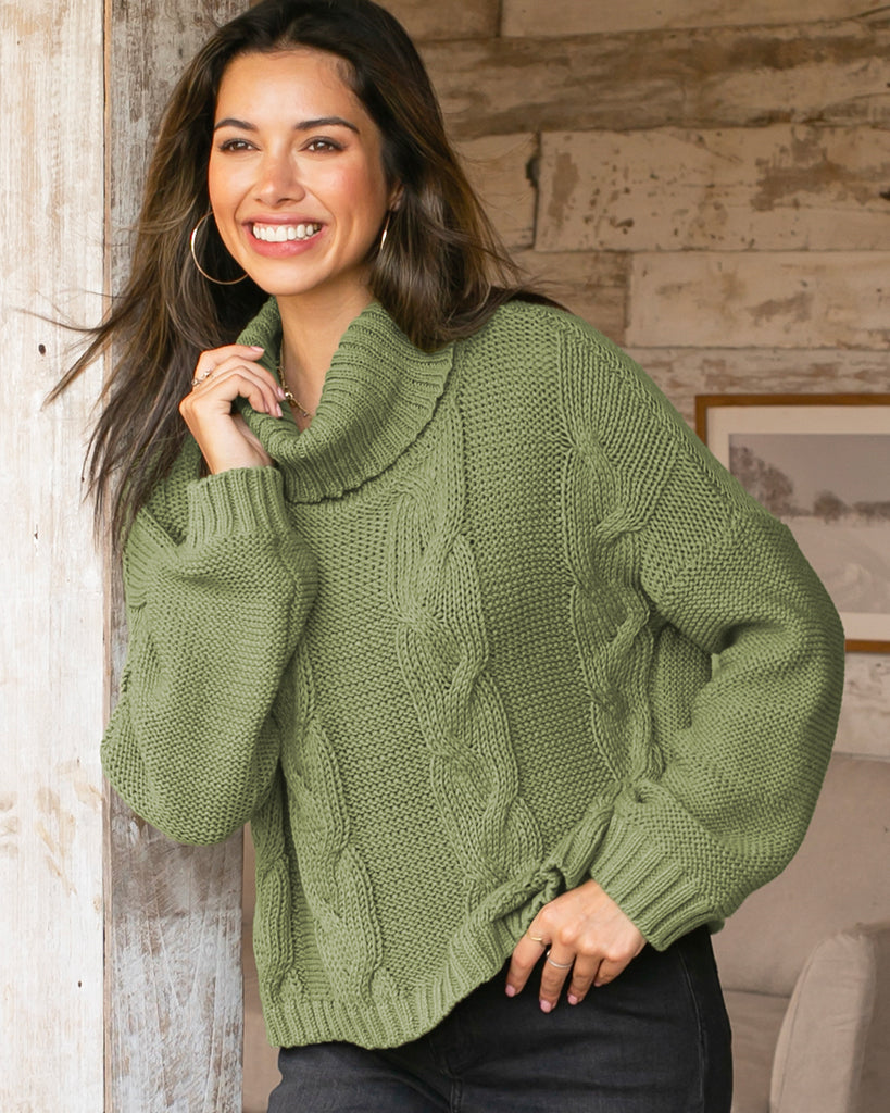 Cider House Cropped Turtleneck - SALE